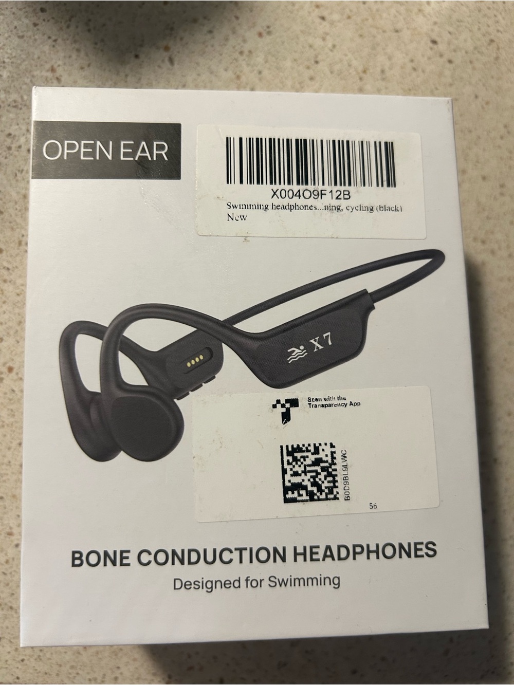 Open Ear Bone Conduction Headphones - Black